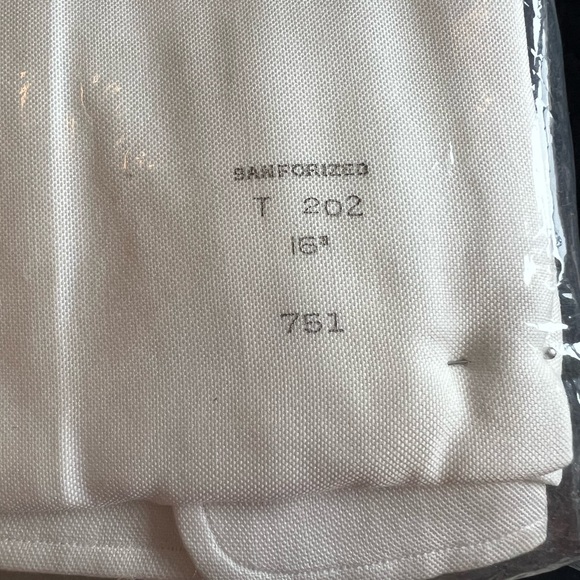 Amcrest 100% Combed Cotton Oxford Cloth White Dress Shirt Vintage 16 1/2 33 - Picture 5 of 7